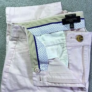 Talbots Petites The Perfect Crop Curvy‎ Pink Cotton Blend Capri Pants 12P Chic